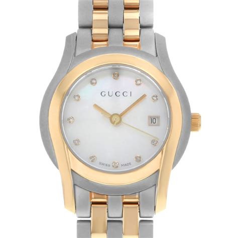 gucci white mother of pearl g-class ya055529 27mm|Ladies' Gucci G.